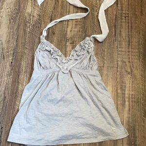 Abercrombie and Fitch pajama tie in the back shirt